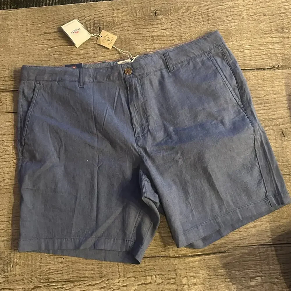 Faherty Tradewinds Shorts in Blue.